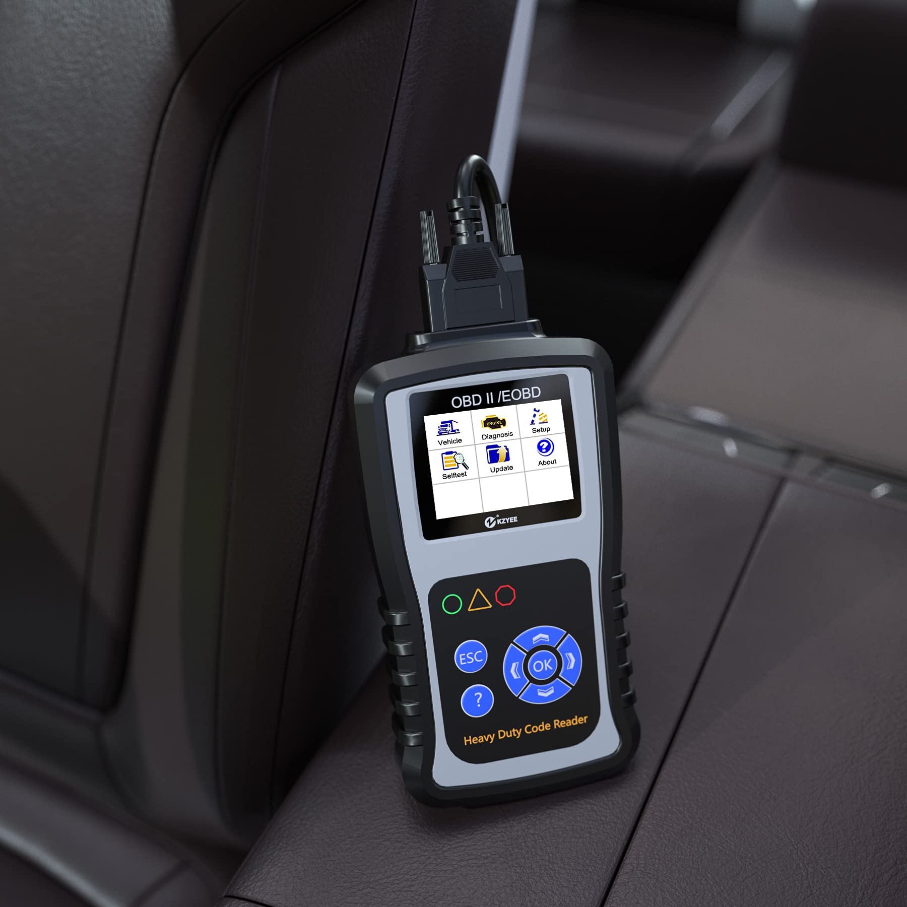 KZYEE KC601 Heavy Duty Scan Tool, Diesel Truck Diagnostic Scanner