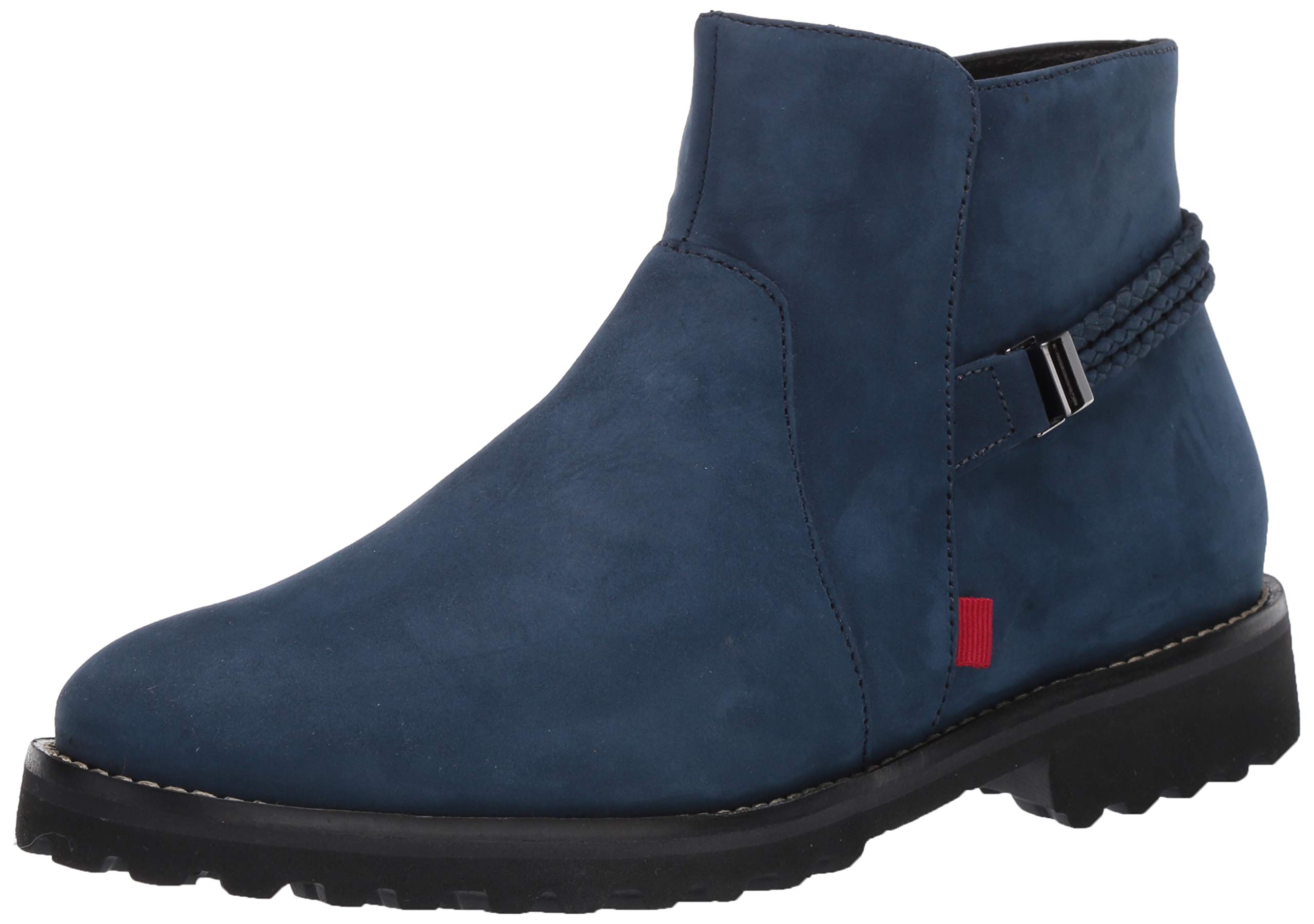 Marc Joseph New York Women's Leather Eva Lightweight Technology Columbus Circle with Braid Detail Ankle Boot