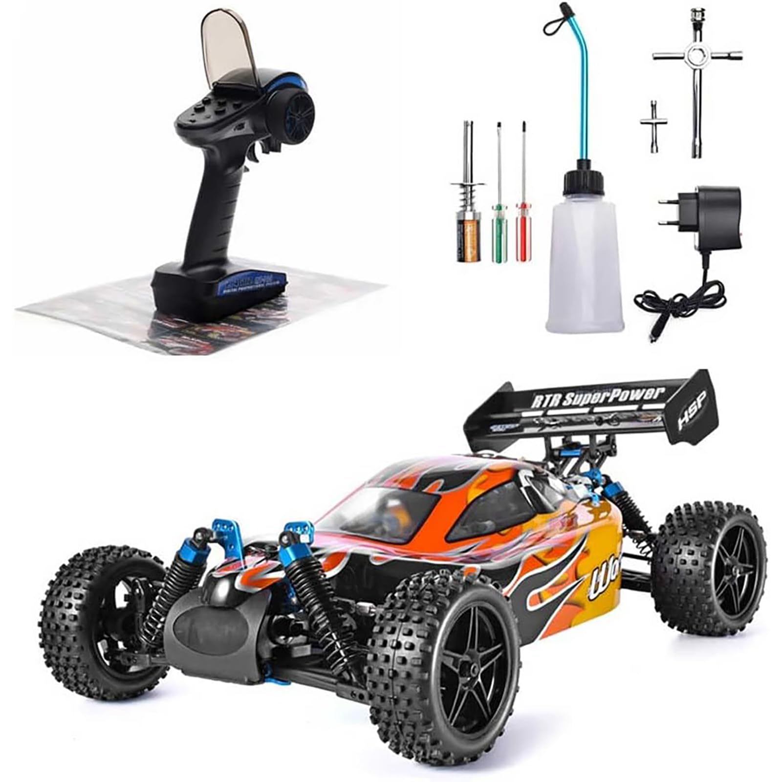 Amazon.co.jp: RCバギー、70KM/Hの高速ガソリンエンジンレーシングカー