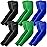 YQXCC 6 Pairs Arm Sleeves, Cooling UV Sun Protection Sports Compression Sleeves for Men Women, Golf Basketball Arm Sleeves