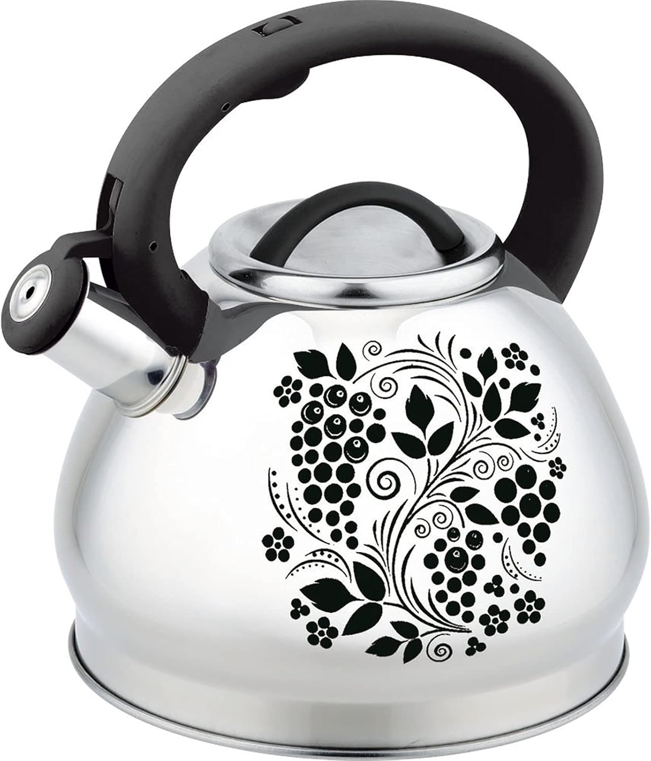 Traditional StoveTop Kettle With Whistle, 3.4l Large Capacity, Heated