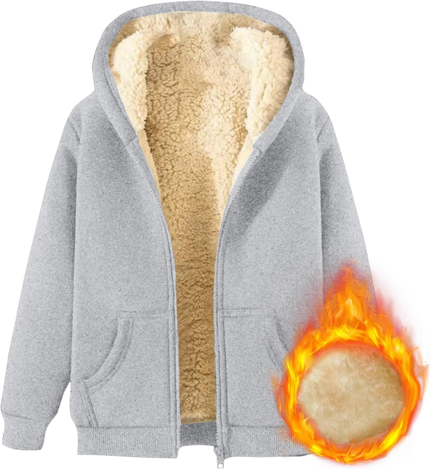 Winter Jacket Men 2025 Warm Sweatshirt Coats Lightweight Thermal Big and Tall Mens Fashion Cloth