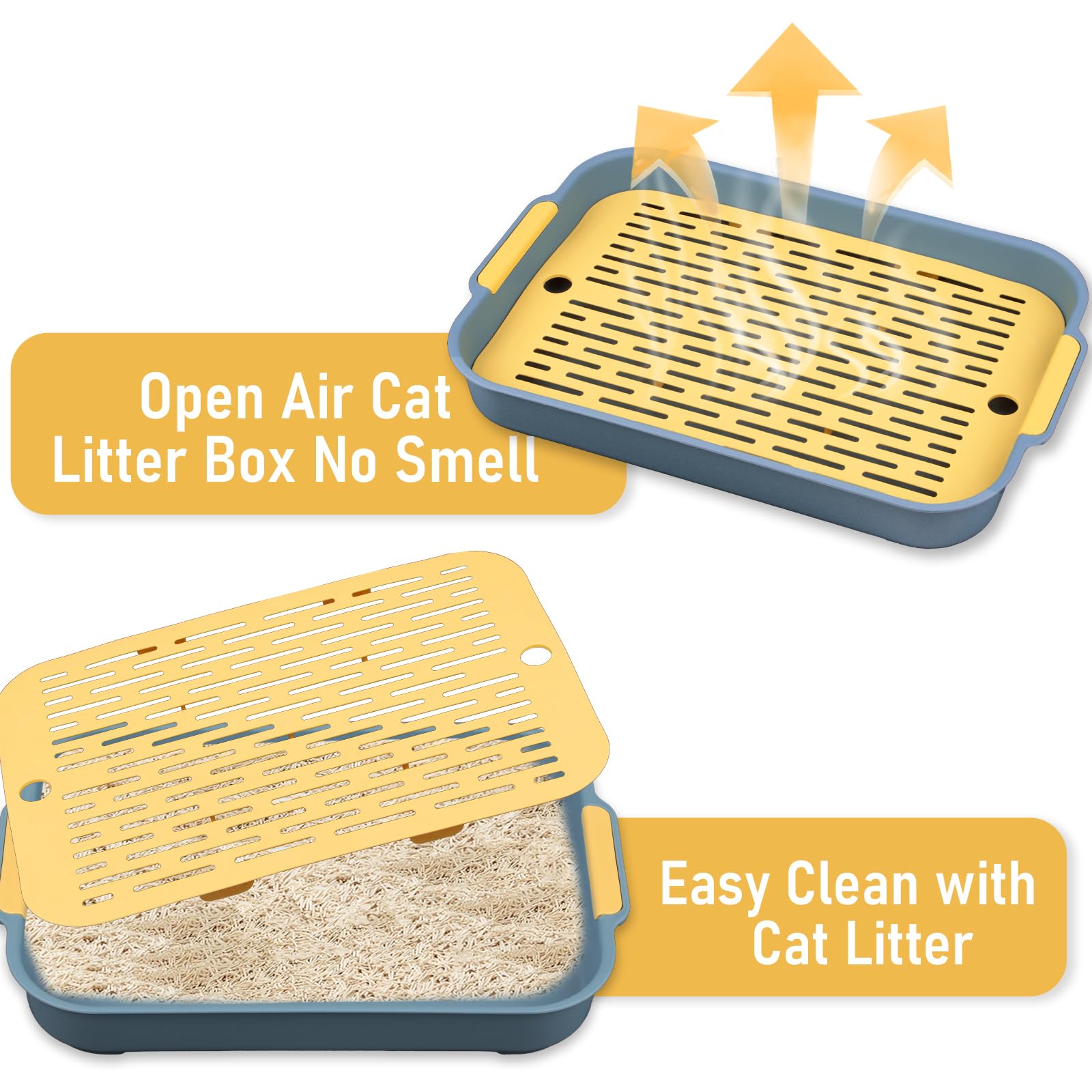 8 Stück Kleine Katzentoiletten 28x21,5x3 Cm - Wasserdicht, Für Kätzchen, Kaninchen, Meerschweinchen