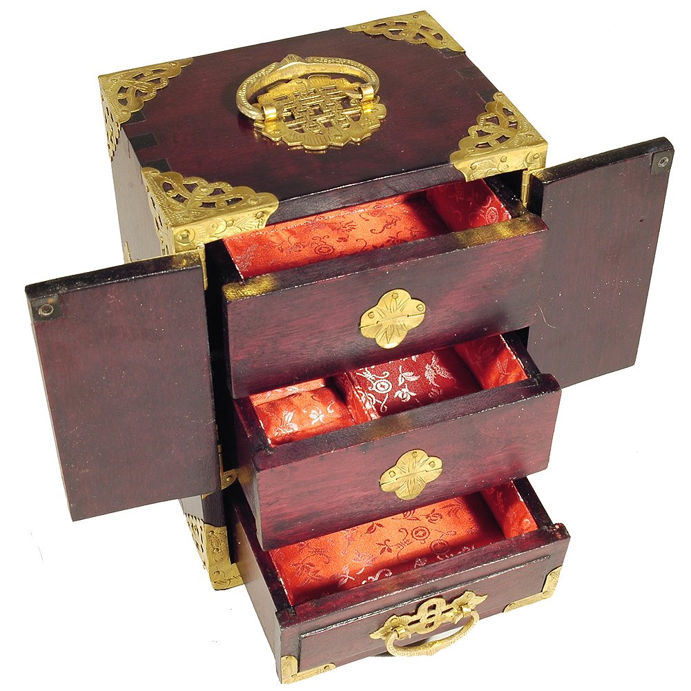 Coffret à bijoux cabinet jadéite