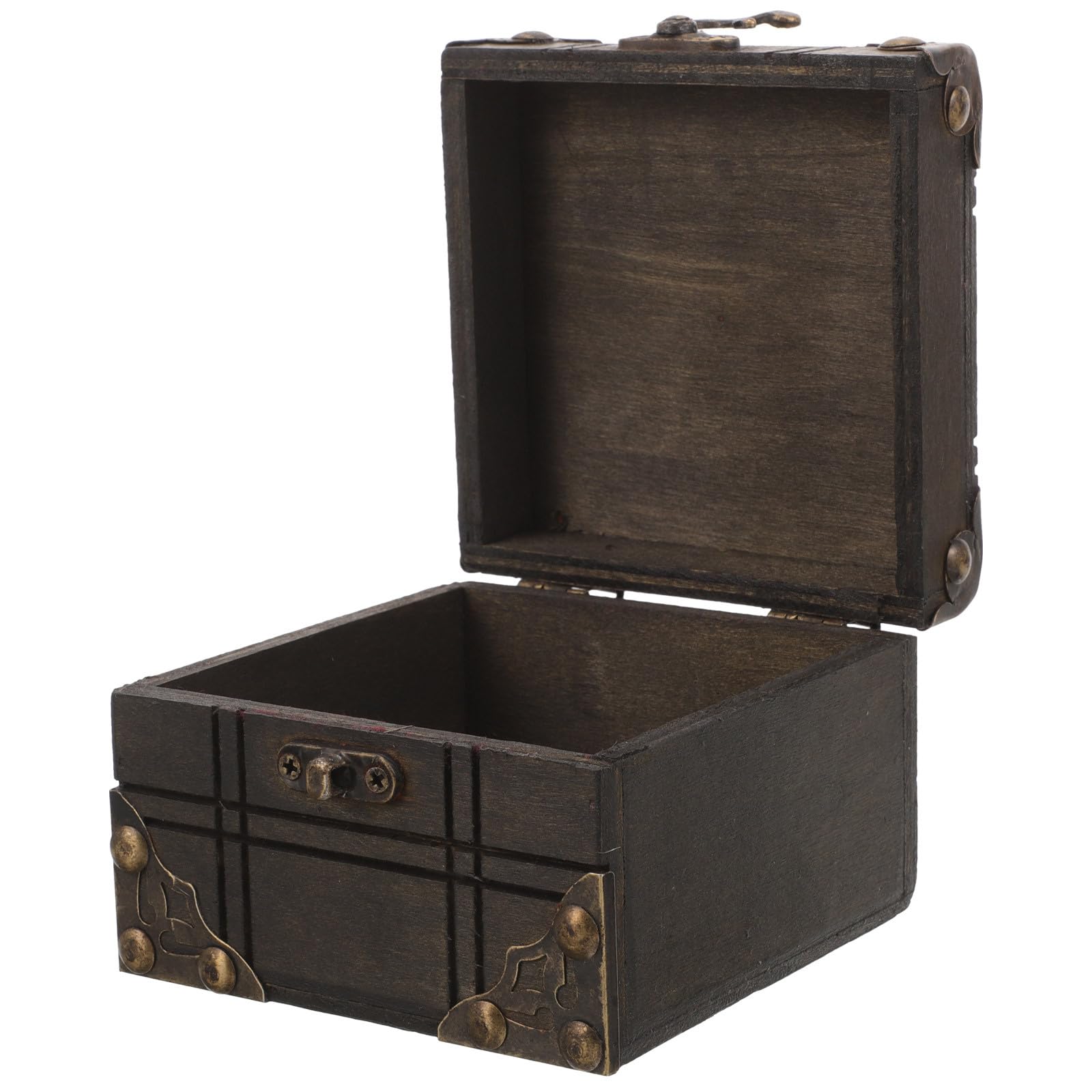 ibasenice Scatola Porta Cofanetto Multiuso Vintage in Legno Resistente per Piccoli Oggetti per Comò la Scrivania