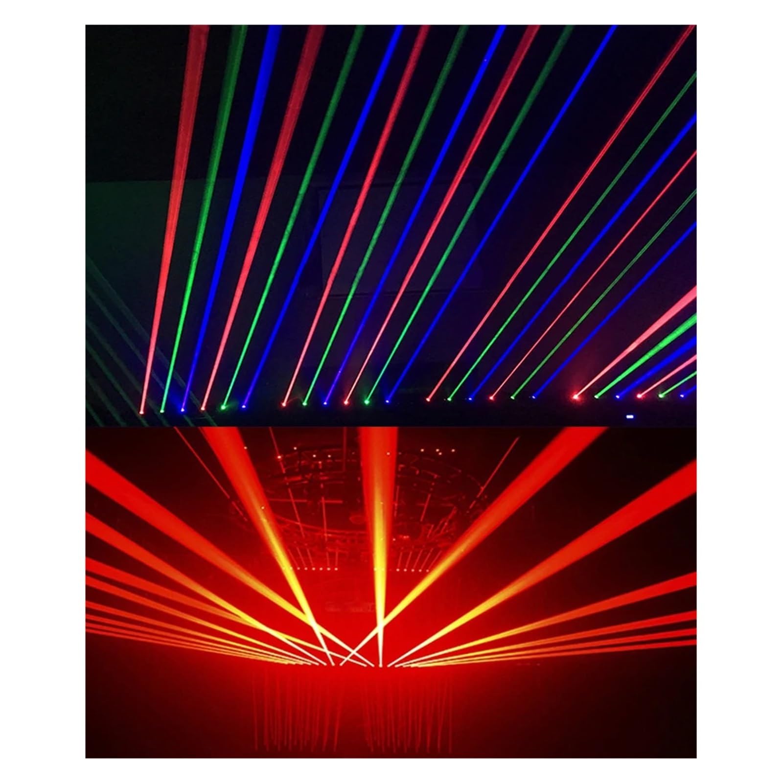 Projecteur laser à tête mobile RVB pour DJ, budgétaire d'éclairage à