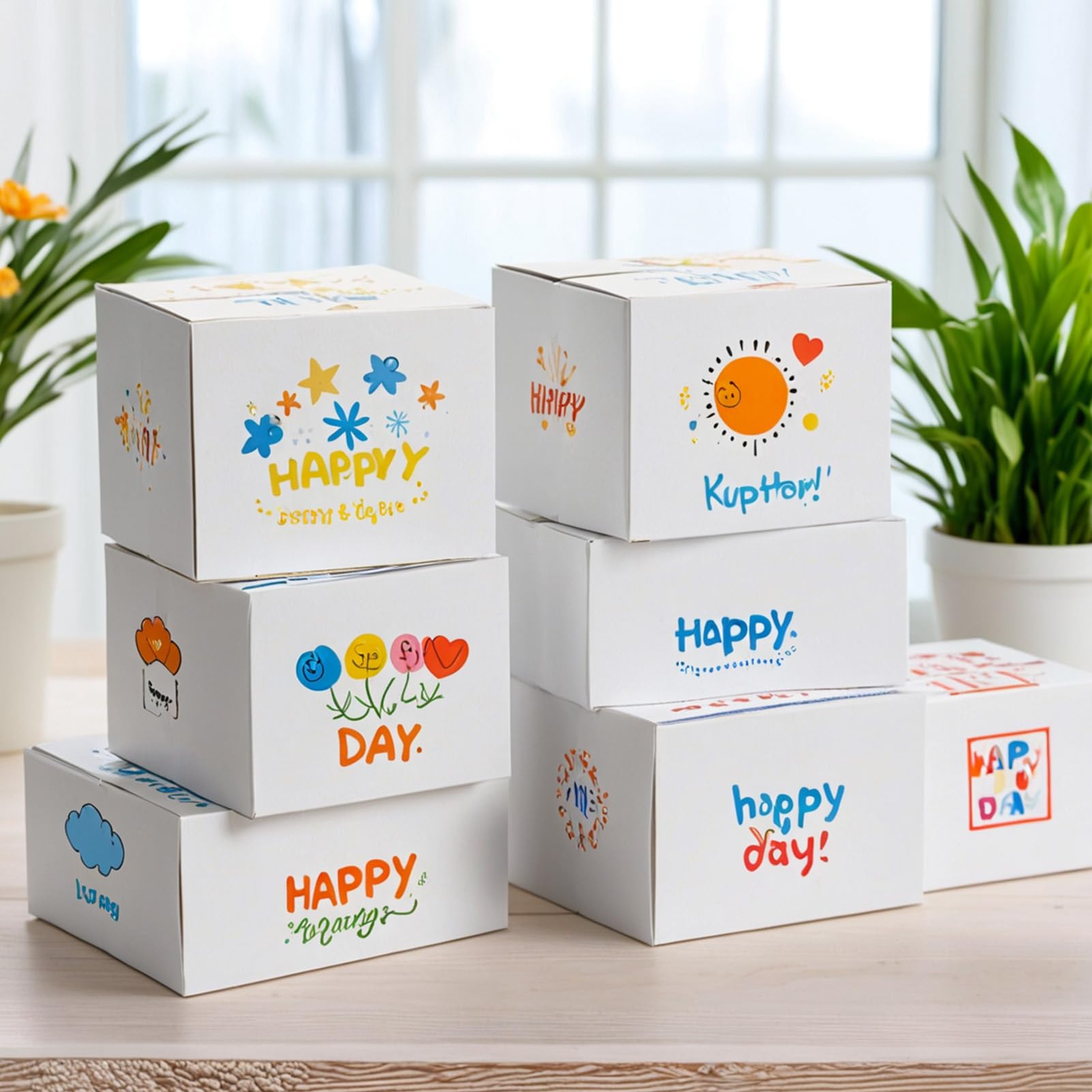 Cajas de envío de 9 x 6 x 4 pulgadas, juego de 40 unidades, caja de cartón corrugado blanco para envíos de negocios