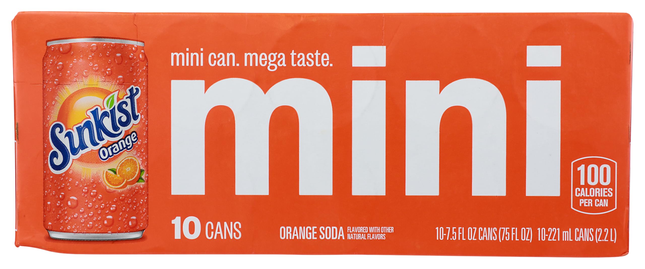 Sunkist Regular 10pk Mini Can, 75 Fl Oz