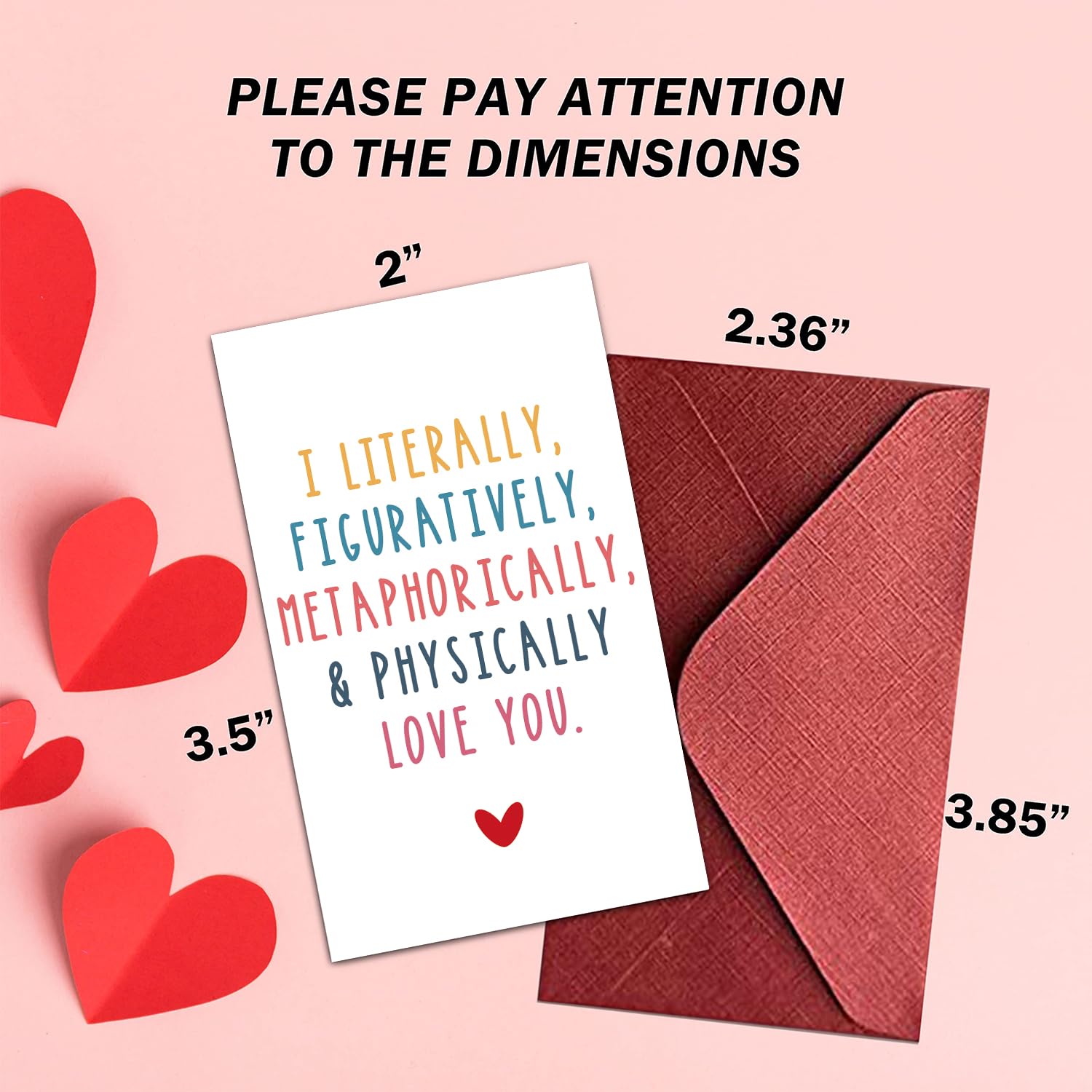 haipino 14 Funny Mini Love Notes Cards Anniversary Cards with 14 Small Envelopes, for Valentines Day, for Him Her Husband Wife Boyfriend Girlfriend, Lunch Box Notes Cards, Have Fun with Lover (Y384)