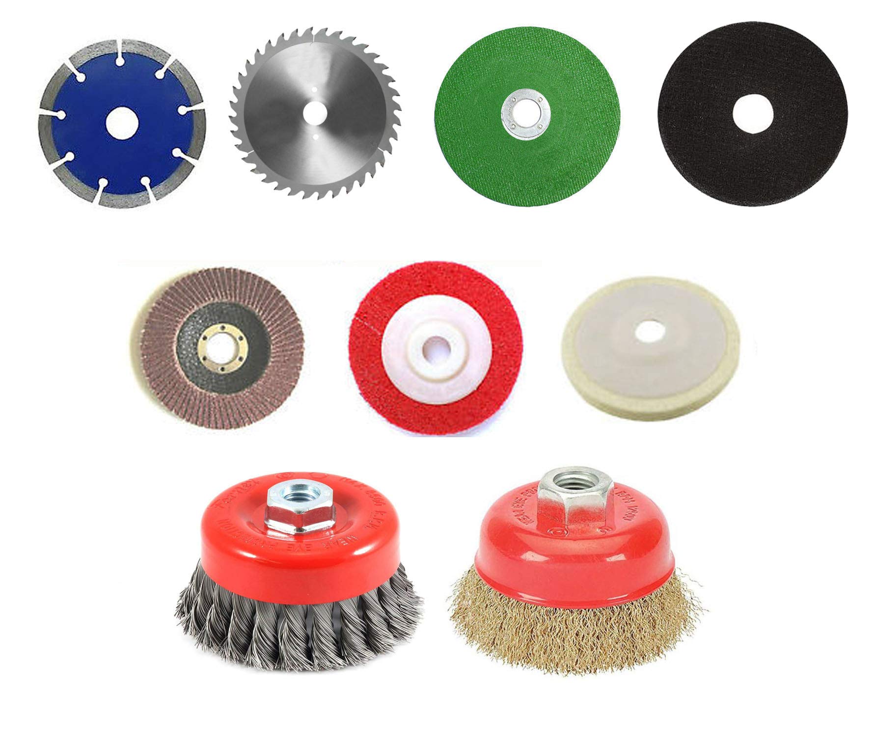 ISC 4 inches or 110 mm Wheel-Grinding Angle Grinder, Wheel Set & Twisted Cup Brush for Removing Rust, Paint and Polishing Combo (B0896Y2149) Amazon Price History, Amazon Price Tracker