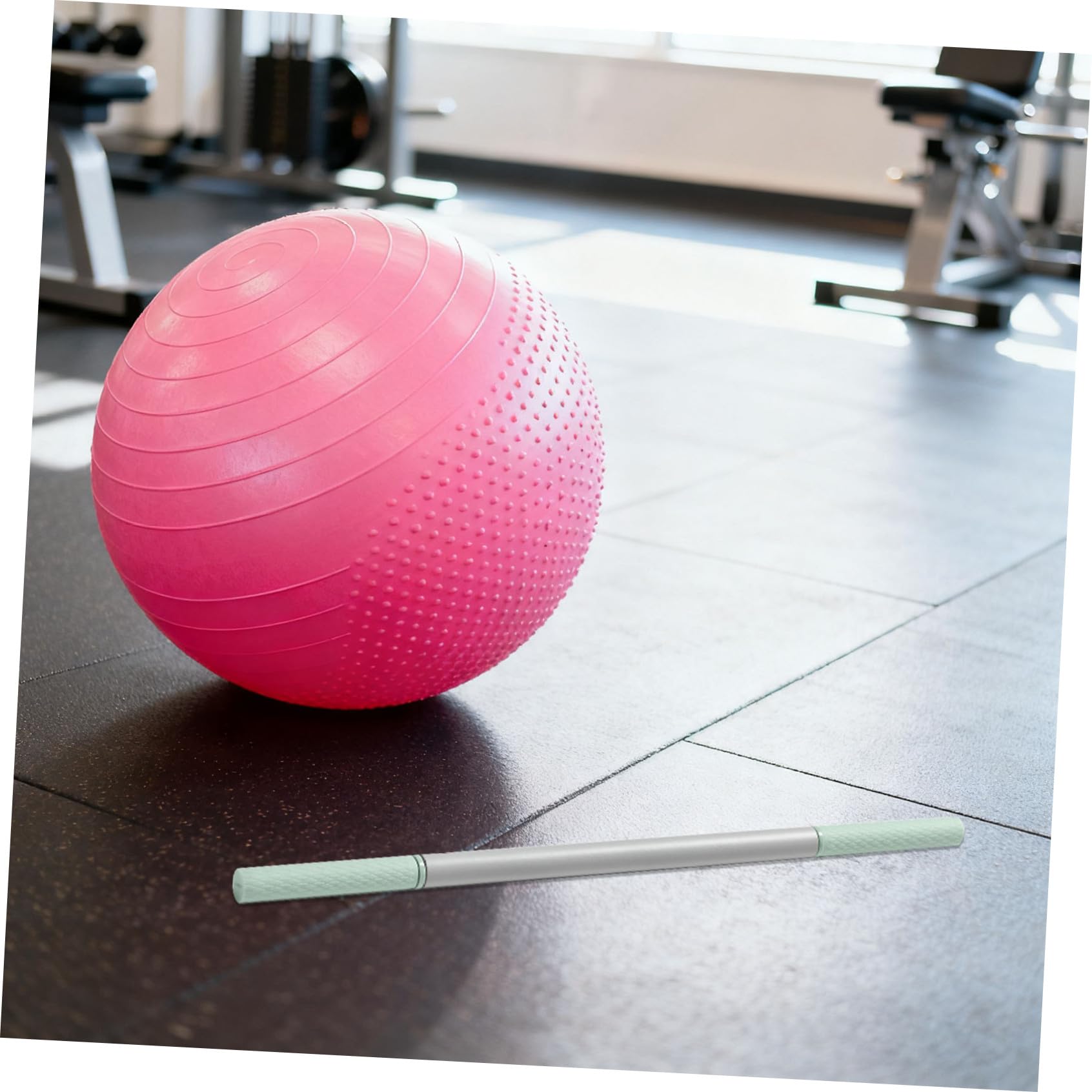 Anti-slip Muscle Massage Roller Stick Deep Tissue Back Shoulders Ergonomic Handheld Massager for Exercise Yoga at Home Gym