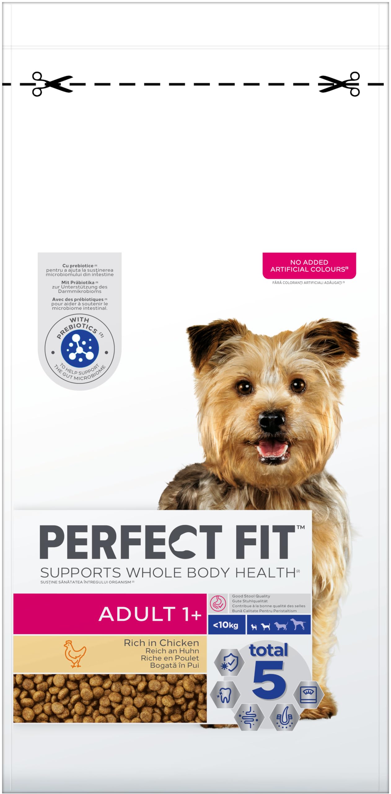 Perfect Fit Adult 1+ Trockenfutter fr kleine Hunde (<10kg), 6kg (1 Beutel)   Premium Hundefutter trocken reich an Huhn, zur Untersttzung der  Vitalitt : Amazon.de: Haustier
