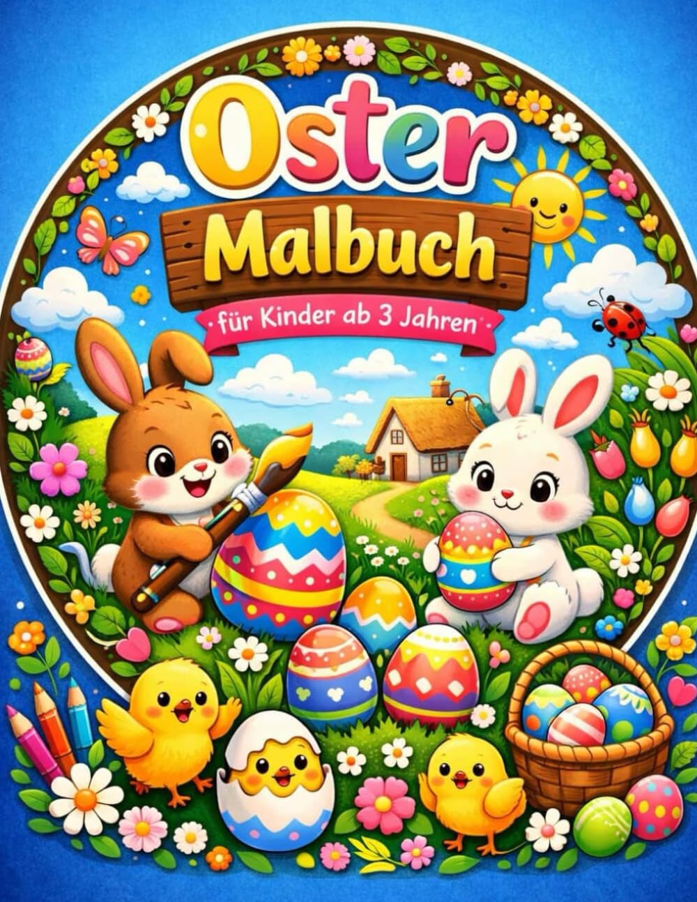 Mein erstes Oster-Malbuch (ab 3 Jahren): Große Motive & kindgerechte Aufgaben für kleine Hände