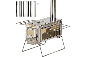 XCMAN Camping Tent Wood Stove - Outdoor Cooking Made Easy