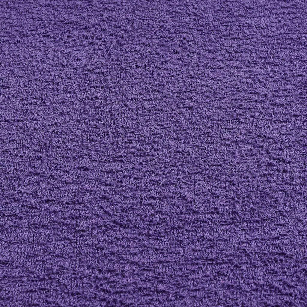 vidaXL Toallas de Sauna 4 uds 100% algodón Morado 80x200 cm 360 gsm, Toalla, Toalla de baño, Toalla Sauna, Toalla con Lazo para Colgar