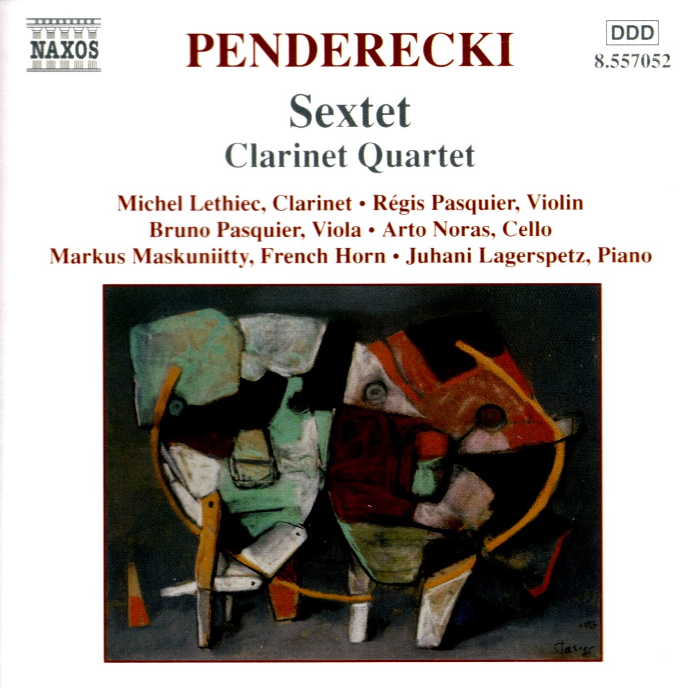 Krzysztof Penderecki - Chamber Works: Sextet, Clarinet Quartet CD Album - Used