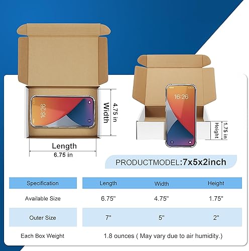 Miniatura 25 de Famagic Cajas de envío pequeñas – Paquete de 25 cajas de cartón corrugado marrón de 9 x 6 x 2 pulgadas para pequeñas empresas, cajas de correo