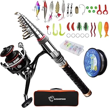 ロッド スピニングリール 釣り餌 釣り糸 釣り竿セット 2.1M炭素伸縮釣竿 Amazon.co.jp: Sugarman 釣りセット 釣り竿 1.8M炭素伸縮釣竿 ロッド