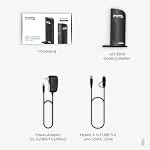 Station d'accueil USB Plugable USB 3.0 universelle pour double moniteur HDMI pour Windows et Mac (pilote requis), USB 3.0 ou USB-C, 2X HDMI, Ethernet Gigabit, audio, 6 ports USB (UD-3900)