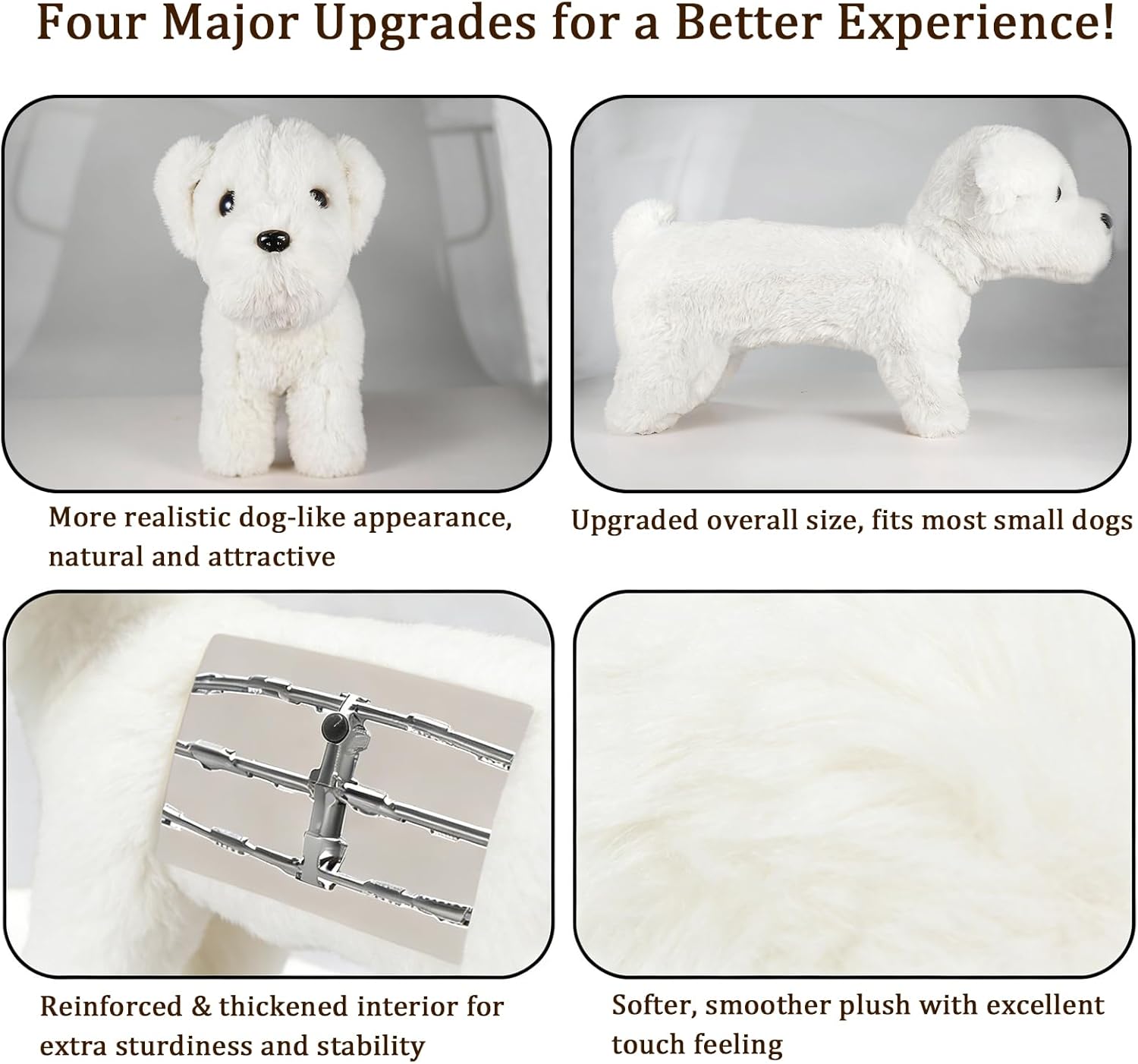 Letalong 2026 New Upgraded Simulation Humping Mating Toy for Male Dogs, Soft Silicone Vent Partner Toy, Interactive Companion Calming Toy for Small Dogs in Estrus
