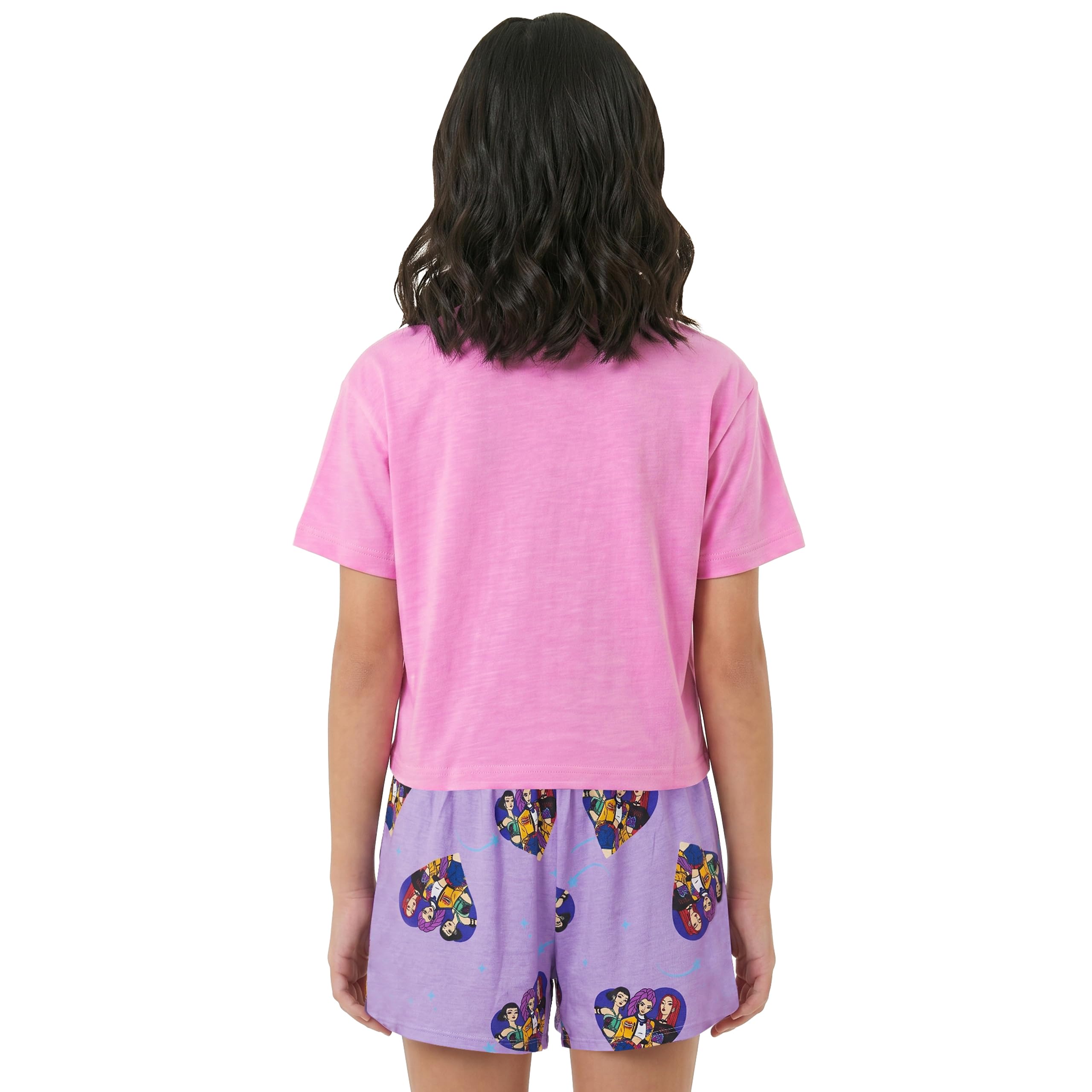 KPop Demon Hunters Pyjama Enfant, Rumi, Zoey Et Mira Pyjama Fille Manche Court