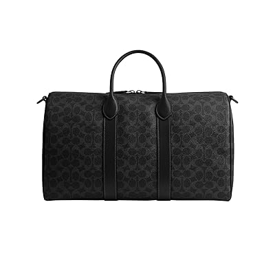 COACH Compass Bag 45 In Signature Canvas Cross Body Handbags Black Signature, Canvas/Leather