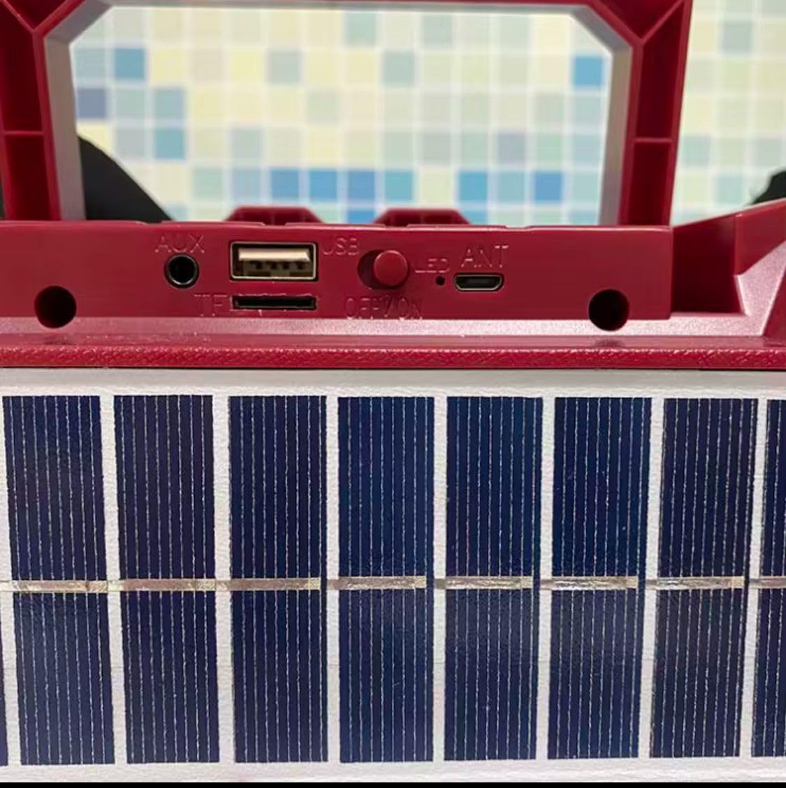 Generico CASSA BLUETOOTH SPEAKER PORTATILE RICARICABILE E SOLARE DA 20W CON RADIO FM USB