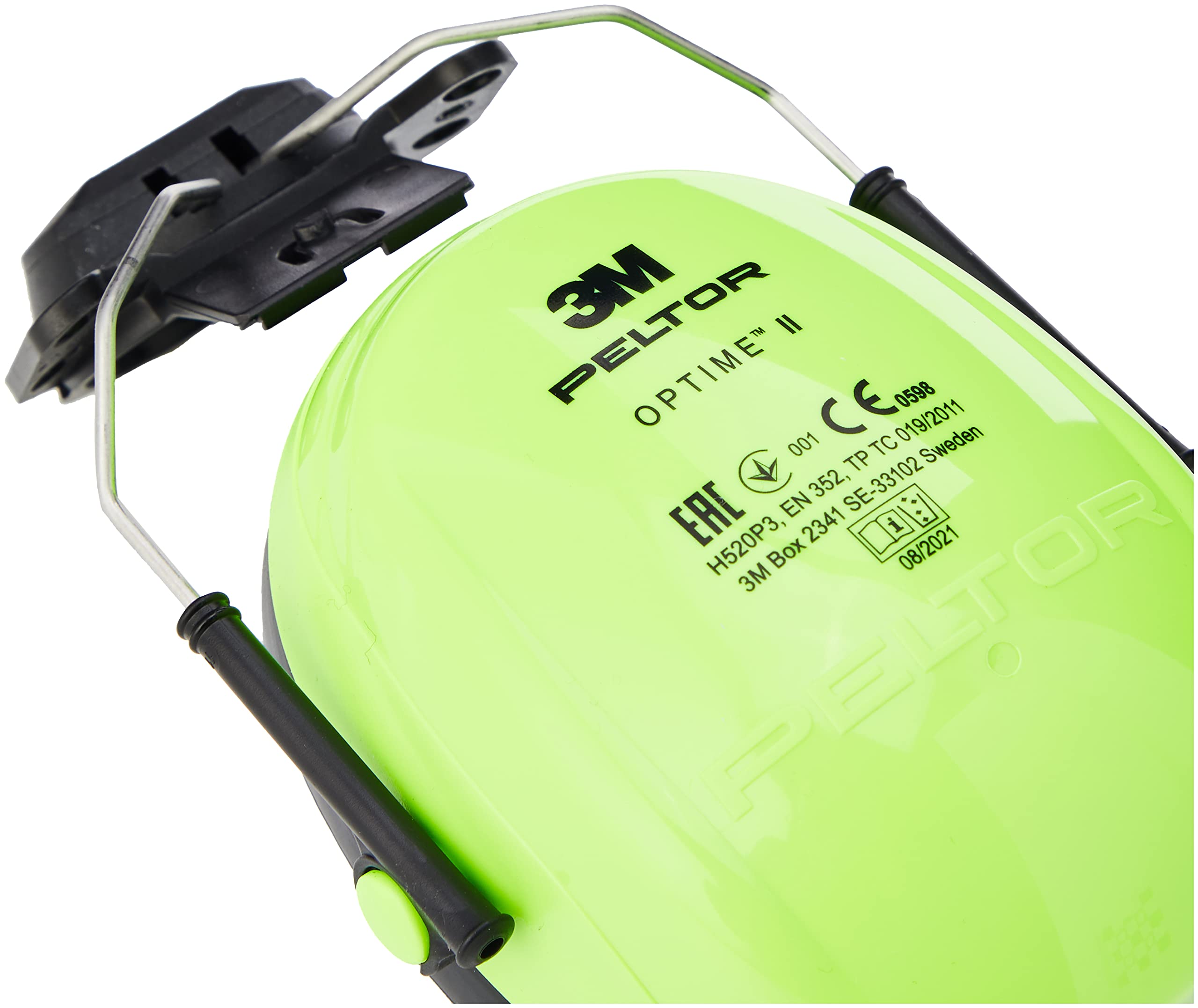 3M H520P3E-467-GB Cuffie Protettive con Attacco per Elmetto, 30 dB