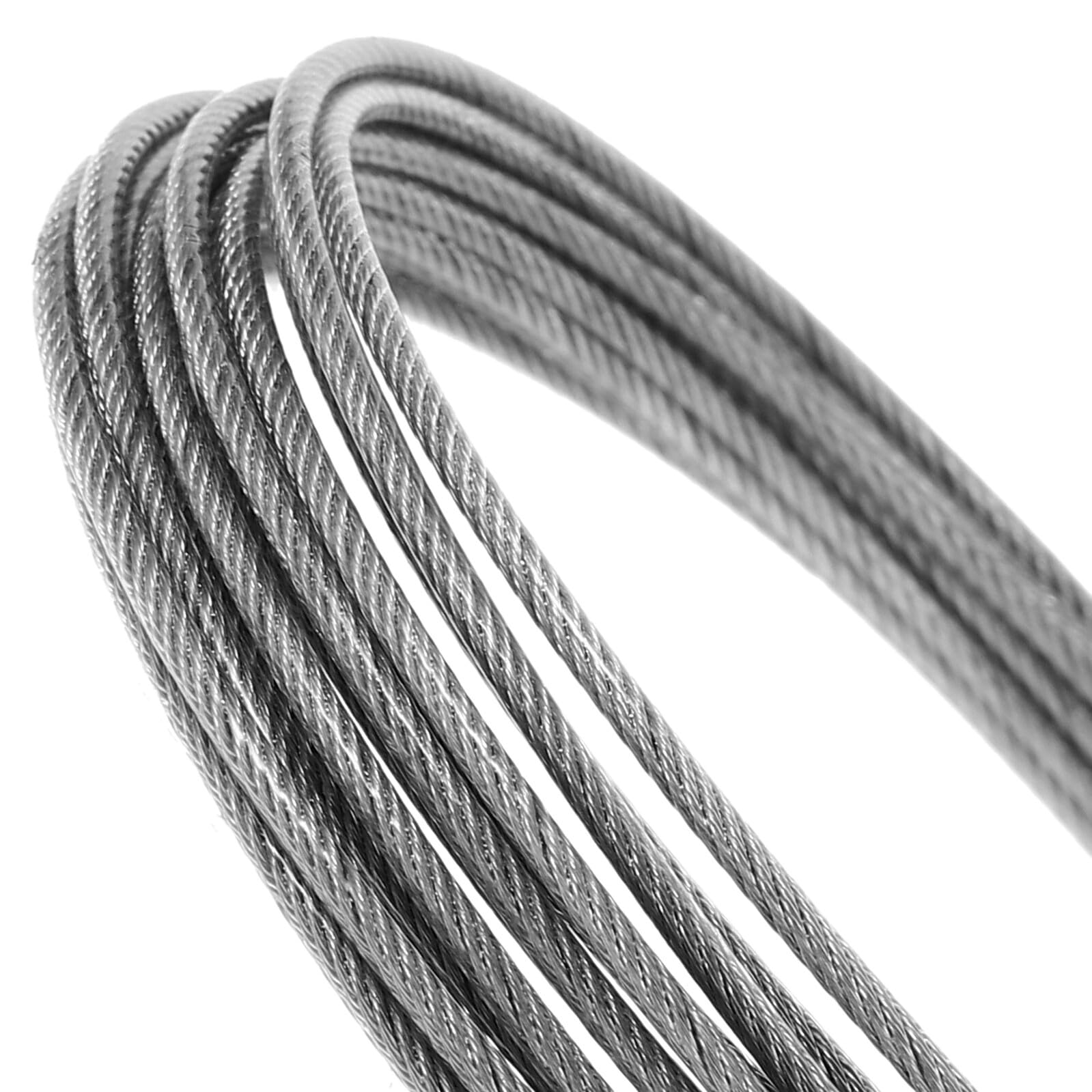 Toyvian Corda Stendibiancheria in Acciaio Inossidabile Antivento Antisole Leggera e Resistente per Interni ed Esterni Filo Stendere Panni Non Scivoloso per Bagno e Balcone