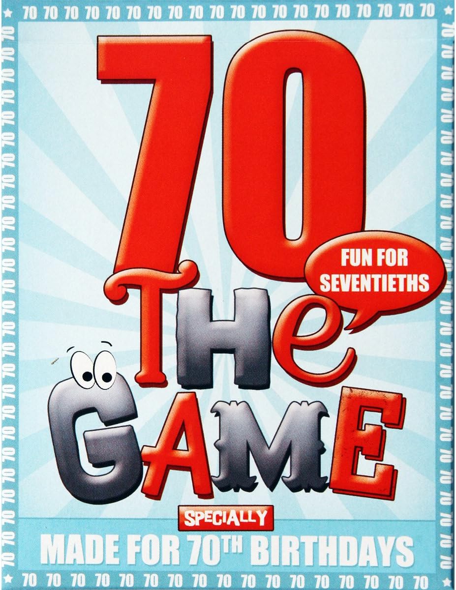 70TH BIRTHDAY GAME - new seventieth present with free sheet of gift wrap