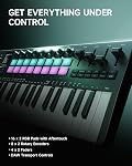 Donner STARRYKEY-37 PLAY MIDI Keyboard Controller, 37 Key Portable MIDI Controller with 128 Build-in Voices, 16 Drum Pads, Arpeggio, Sequencer, USB Wireless Connection, 4 DAW Software, 40 Courses