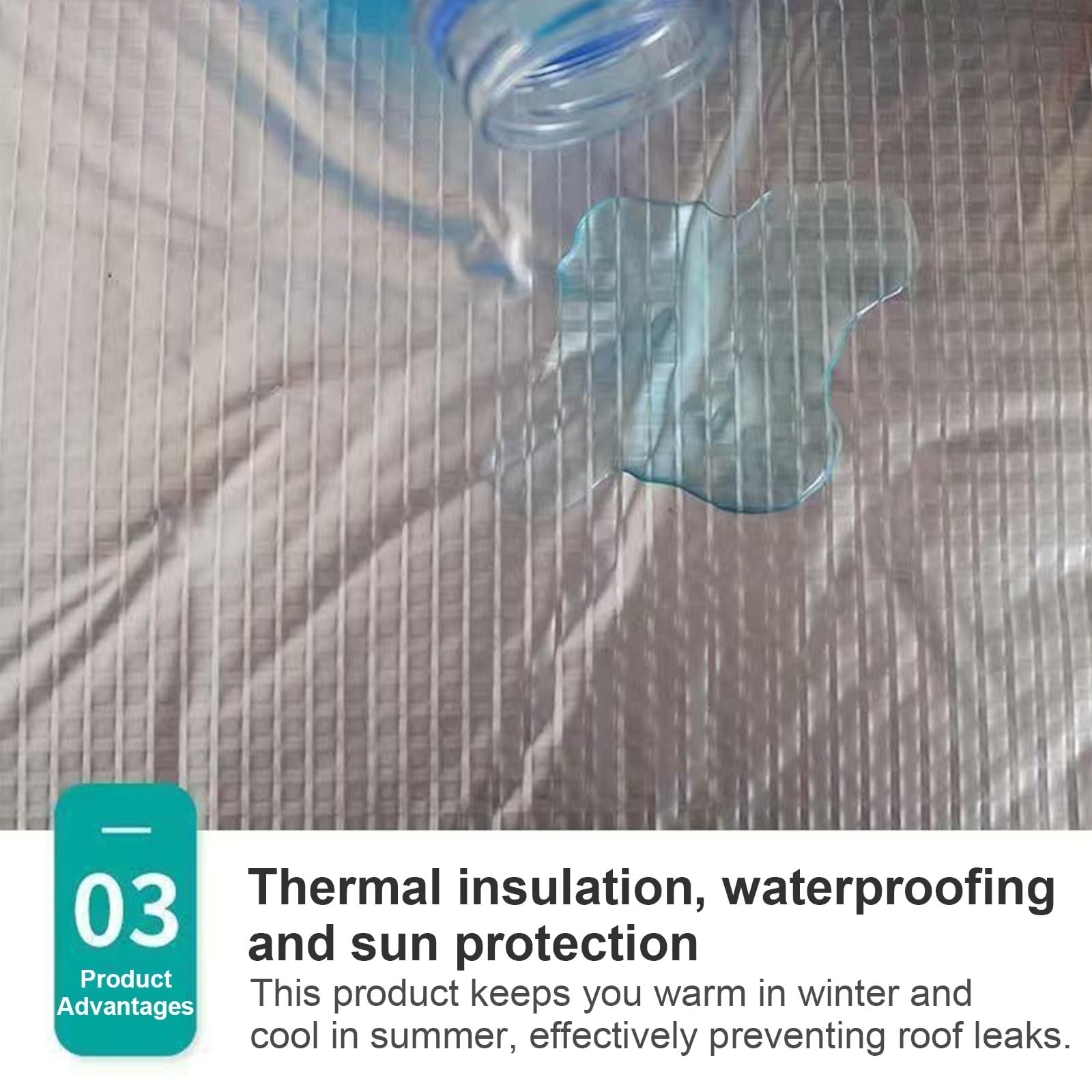 Rotolo di isolamento termico in schiuma di alluminio riflettente autoadesivo，Isolante Termico Pannello Riflettente Termosifoni,Autoadesivo Materassini Isolanti(1*4m/3.2*13ft,5MM(THK))