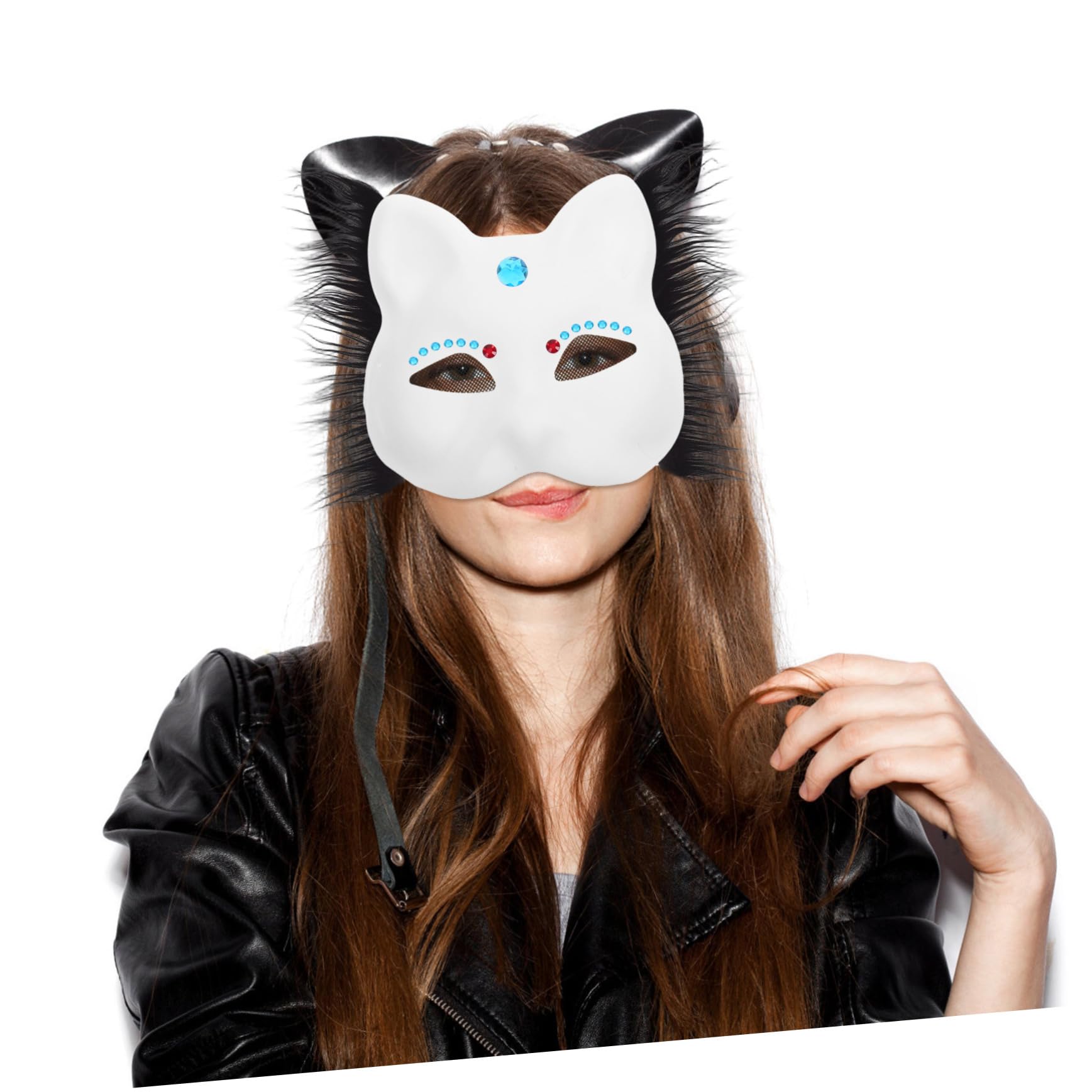 ULTECHNOVO Katzenmasken Bausatz Bemalbare Papiermaske Leere Katzengesichts-maske Zum Dekorieren Für Basteln Party Cosplay Gesichtsbasis Accessoire Diy Hobby