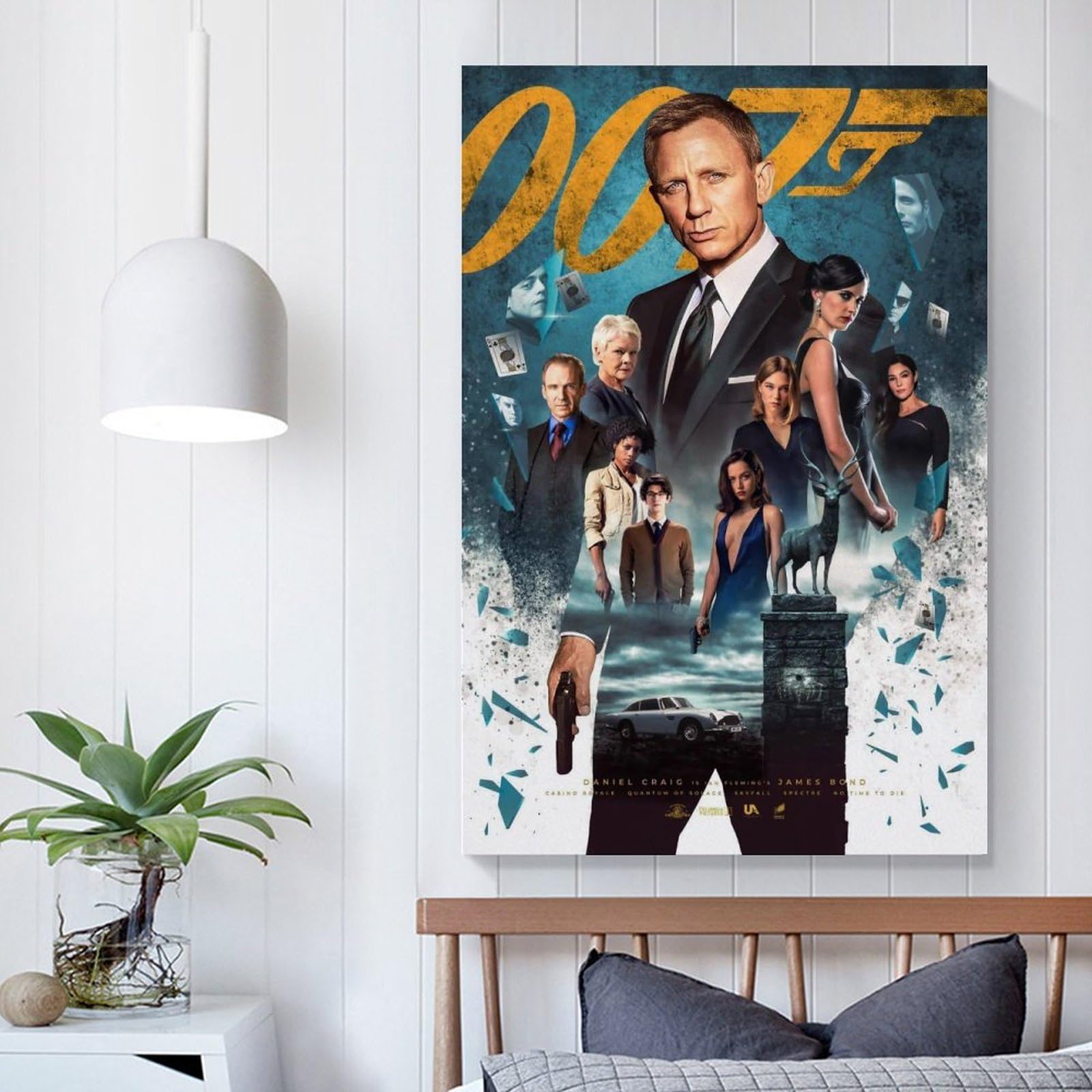 Poster Sur Toile Daniel Craig - Décoration Murale 30x45 Cm, Qualité Impression Haute Résolution