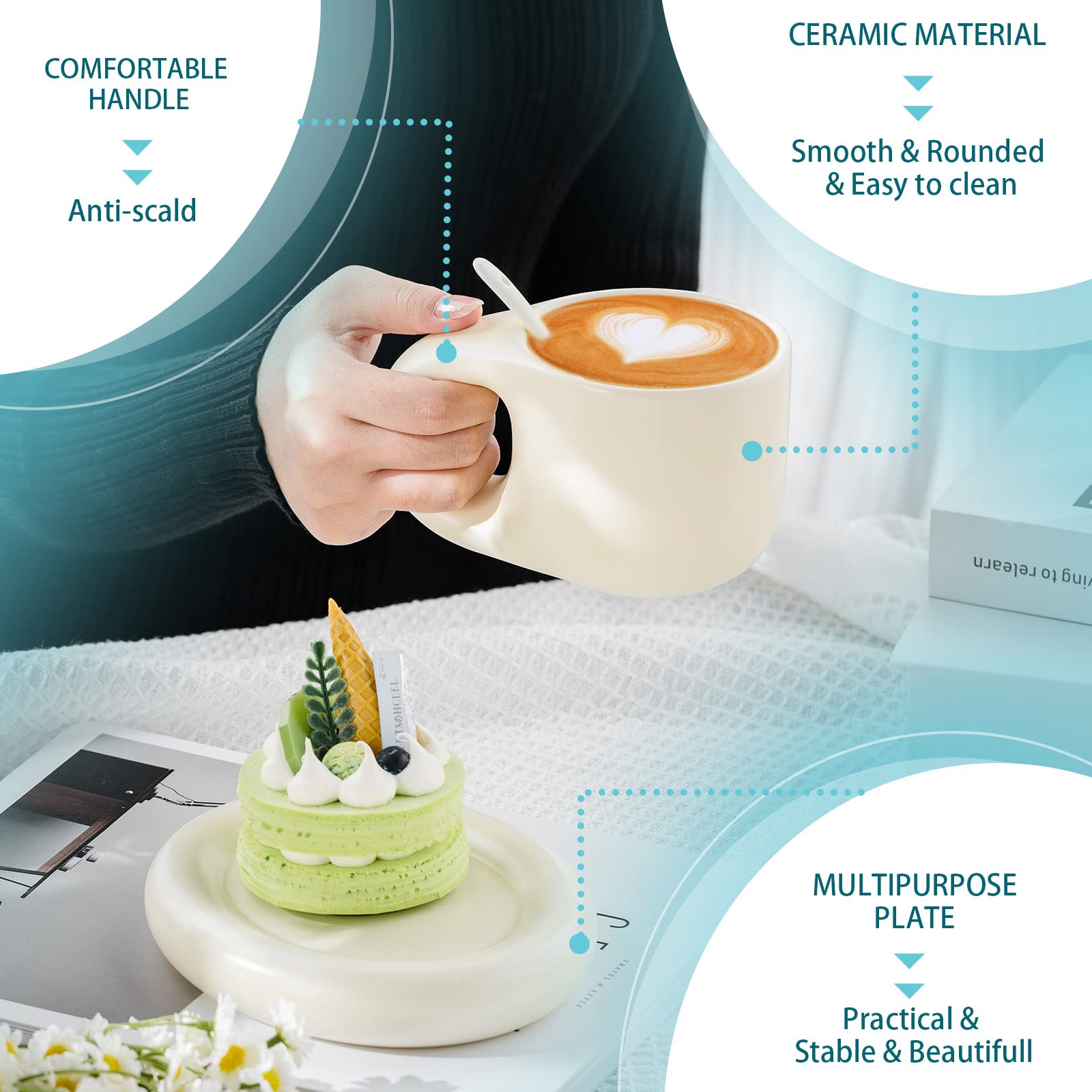 Lallisa Drinkware Cup With Saucer