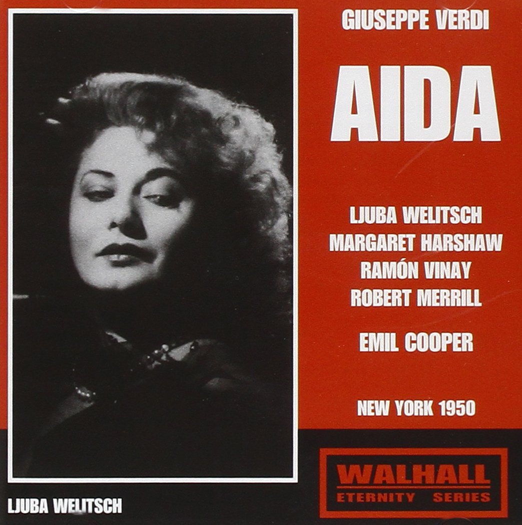 Verdi Aida Ljuba Welitsch Emil Cooper New York 1950 Walhall 2 CD *LIKE NEW*
