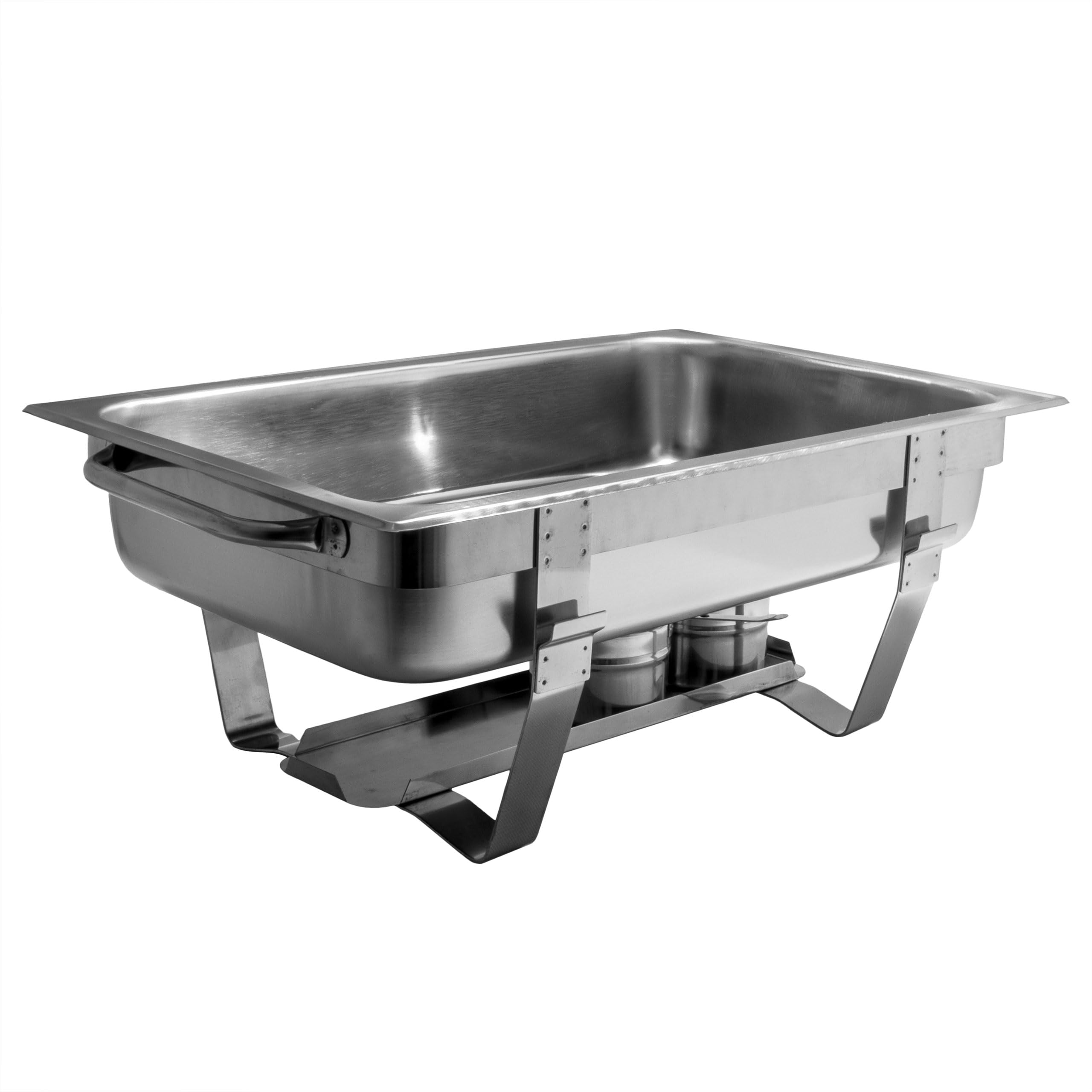 Chafing Dish Speisenwärmer Warmhaltebehälter Edelstahl 2er GN-Behälter Profi Set