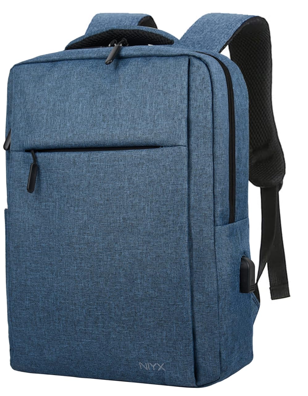 NIYX Rocco Built-in USB Port BackPack | Soft Mesh Back, Multi Compartment, 14 Litre Anti-Theft Shoulder Laptop Bagpack | Office, Travel & College Backpack | School Backpack For Kids