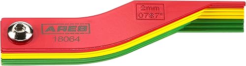 Miniatura 8 de ARES 18064-Juego de herramientas de calibre de freno de metal de 8 piezas, chapa de calibre 20, acabado de alta visibilidad resistente a la