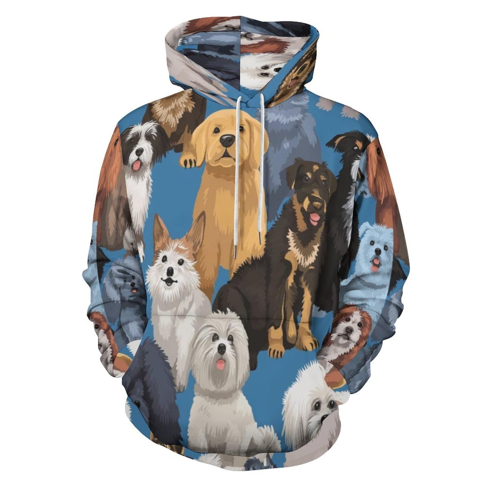 Sweat à capuche imprimé 3D confortable fini les pulls ternes et sans forme - 8