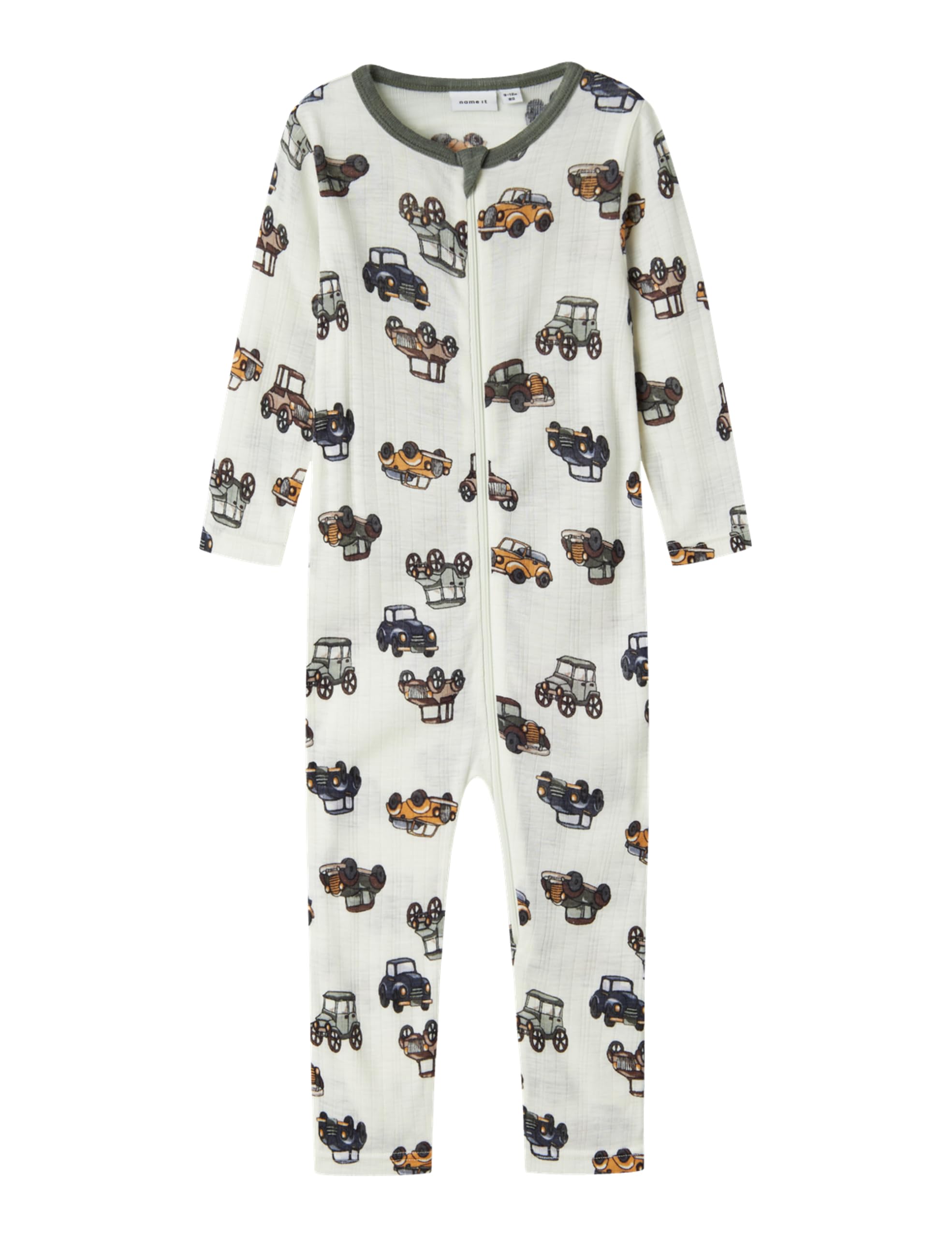 NAME IT Śpiochy Niemowlęta - chłopcy Nbmwang Wool Needle Nightsuit Noos