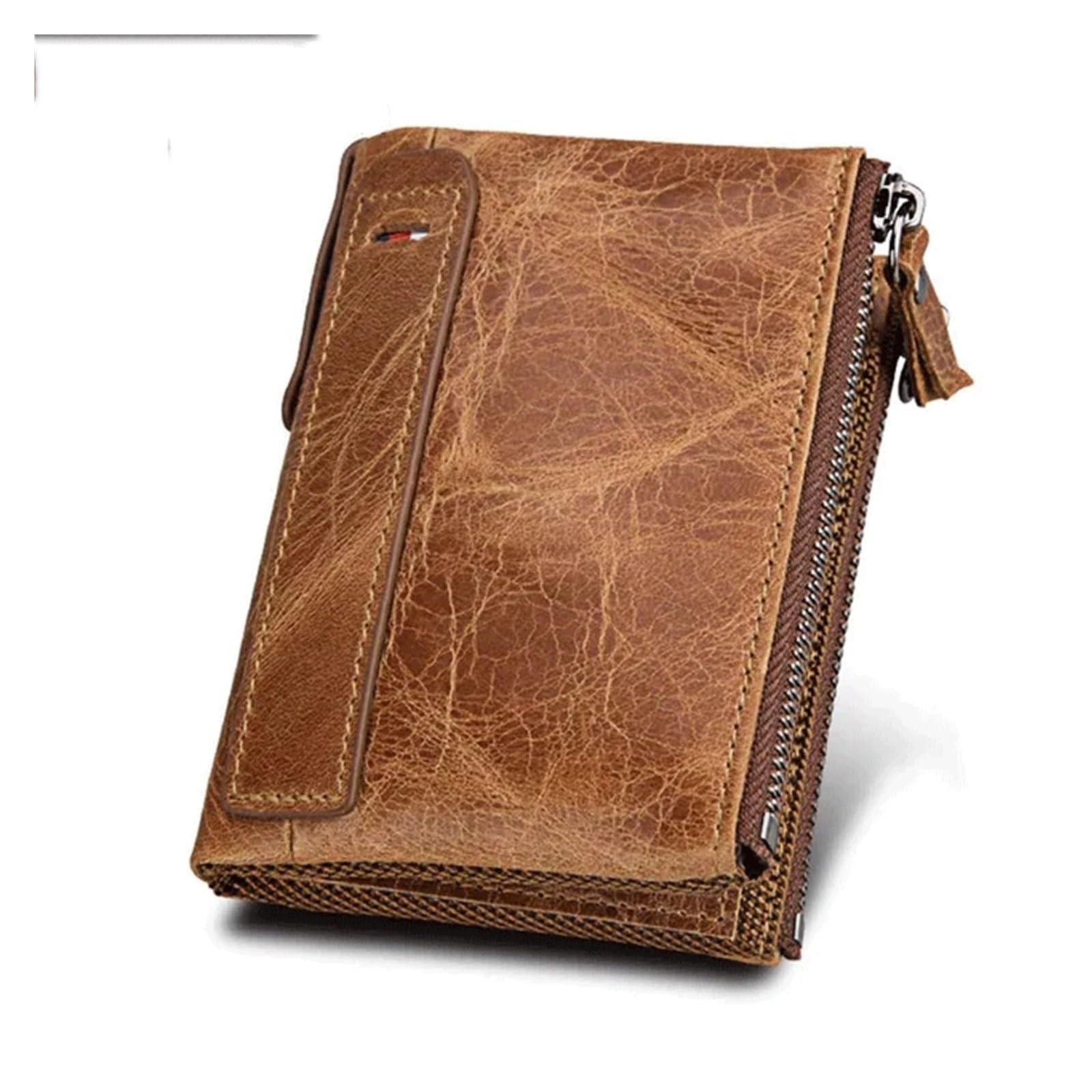 Portefeuille homme avec RFID et fermeture éclair pour sécuriser vos cartes