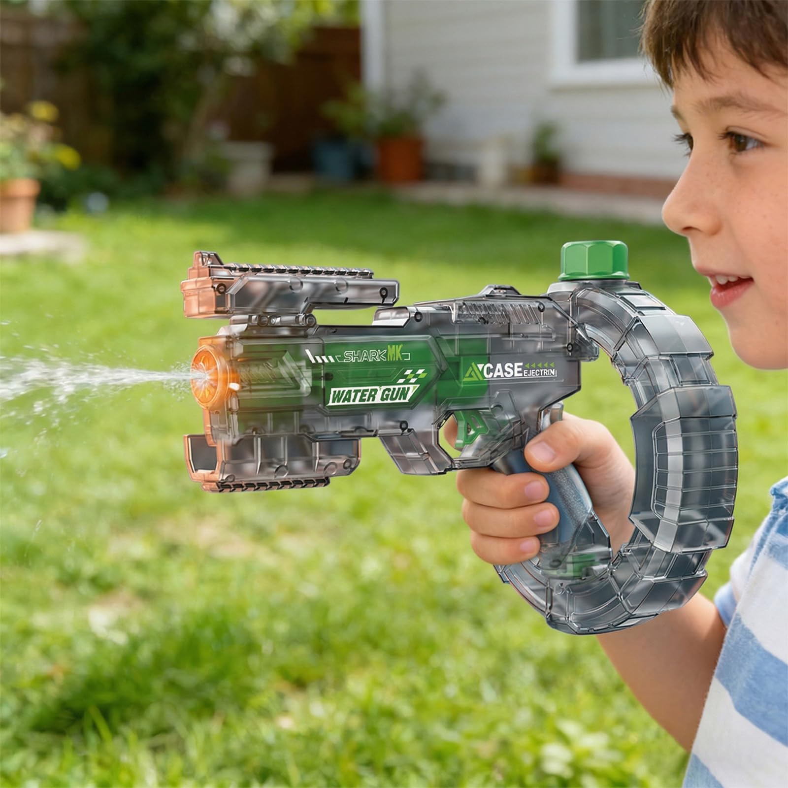 Pistola de agua eléctrica con luces LED – Recargable