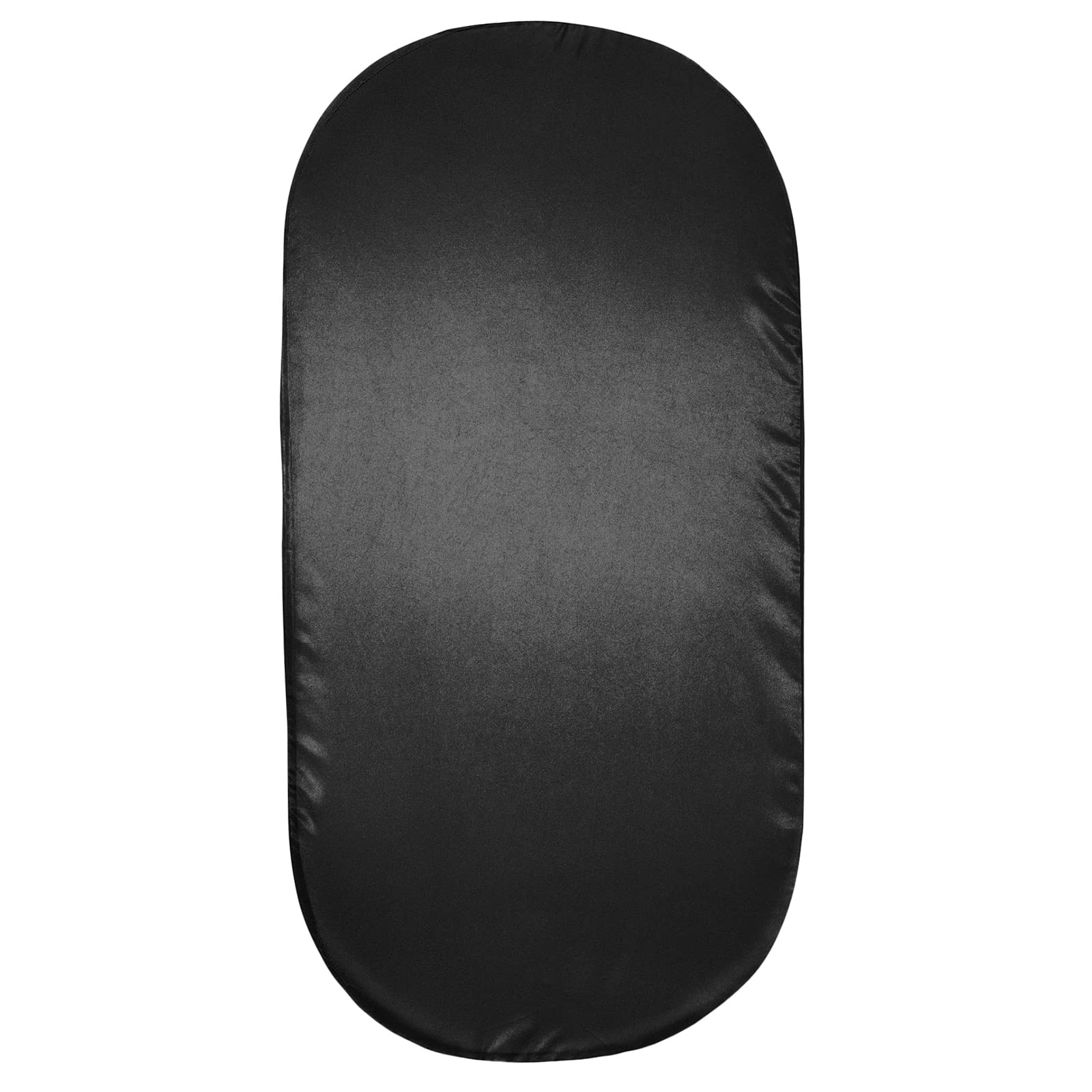 SiinvdaBZX Satin Bassinet Sheets for Baby Boy, Black | Silk-Like Soft Bassinet Fitted Sheets for Hourglass, Oval &amp; Rectangular Bassinet Mattress