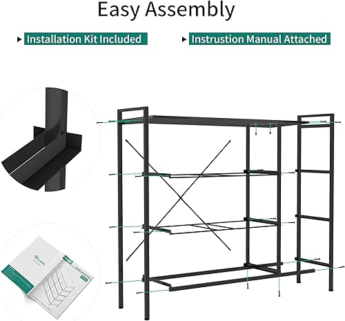 Miniatura 9 de YITAHOME Cómoda de tela con 7 cajones, mueble de almacenamiento, marco de acero resistente, parte superior de madera y cubos de tela fáciles de