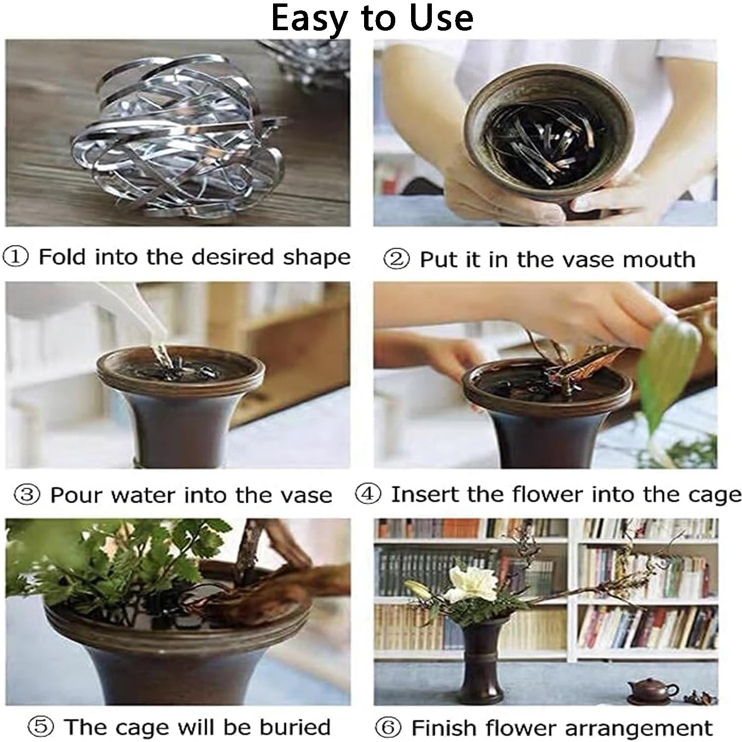 2 Flower Frogs In Alluminio Per Composizioni Floreali - Supporto Per Fiori In Vaso, Argento