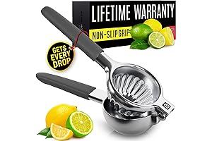 Stainless Steel Lemon Juicer Squeezer - Pro-Grade Effortless Manual Fruit Press