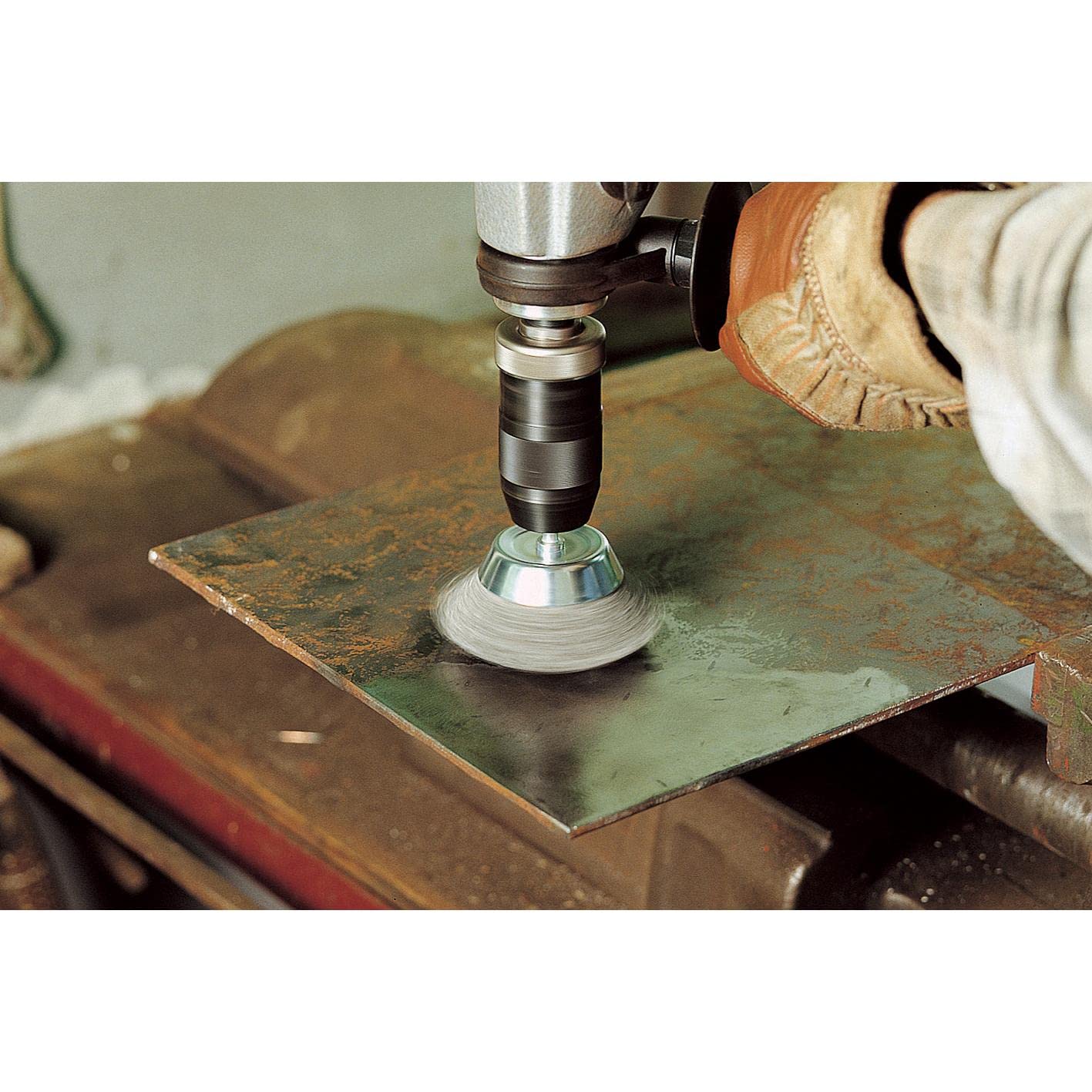 Spazzola A Tazza In Filo D'Acciaio Wolfcraft - Per Pulizia E Lavori Di Saldatura - Foto 7