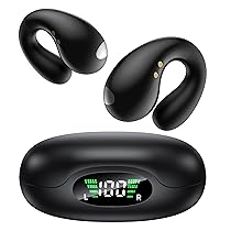 Boytond 2026 Sports Cuffie Bluetooth 6.1 – Wireless Auricolari Clip Orecchio Elegante Auricolari ad Alte Prestazioni per Gli Amanti Degli Sport All’aperto,USB-C,IPX7 – Nero