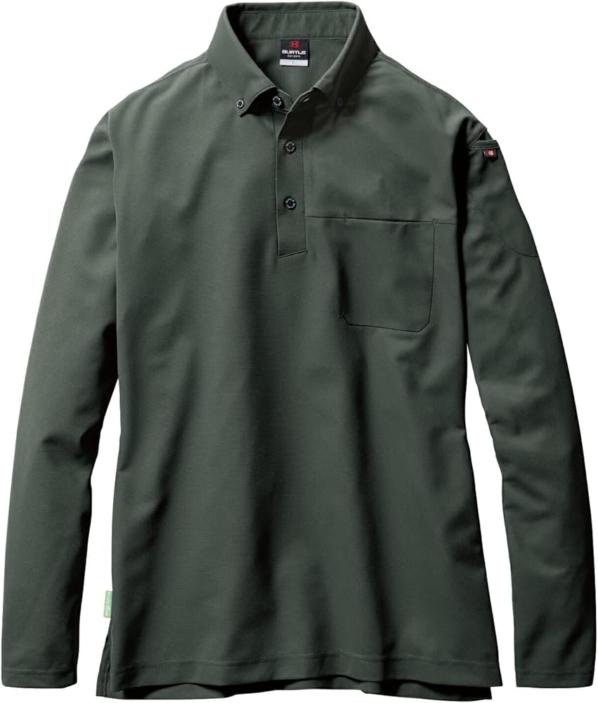 Amazon.co.jp: [バートル] 長袖ポロシャツ ボタンダウン 715 作業着 制